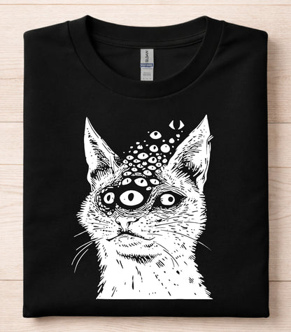 Weirdcore Dark Cat T-Shirt