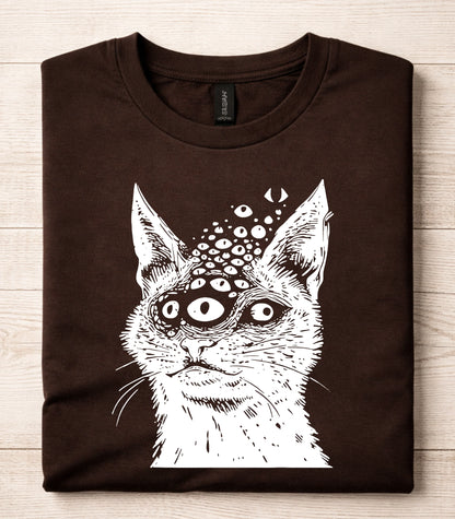 Weirdcore Dark Cat T-Shirt