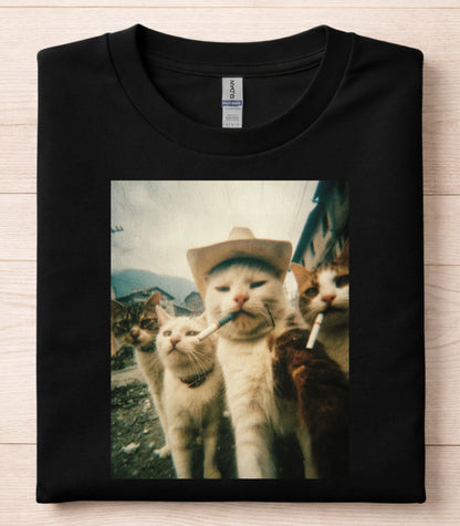 Smoking Cats T-Shirt