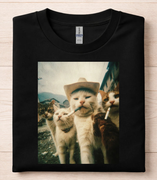 Smoking Cats T-Shirt