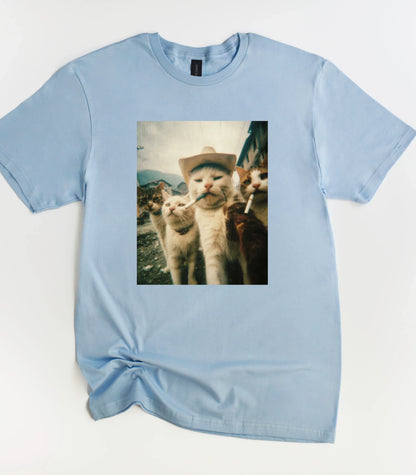 Smoking Cats T-Shirt