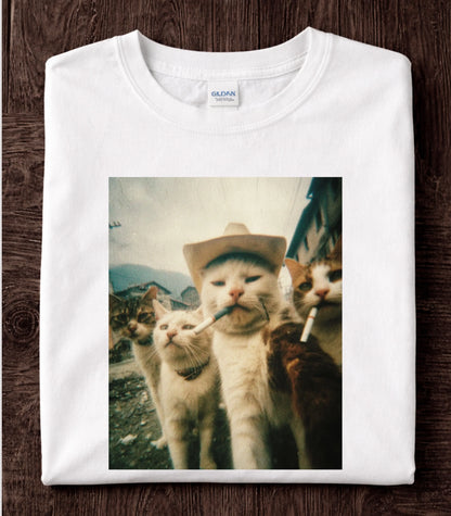 Smoking Cats T-Shirt