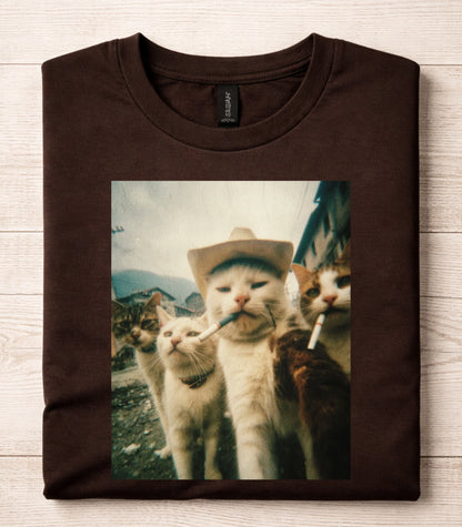 Smoking Cats T-Shirt