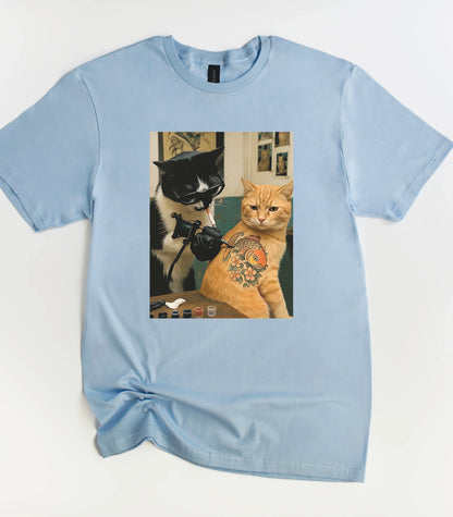 Tattoo Artist Cat T-Shirt