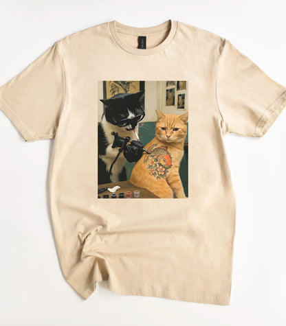 Tattoo Artist Cat T-Shirt