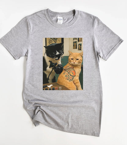 Tattoo Artist Cat T-Shirt