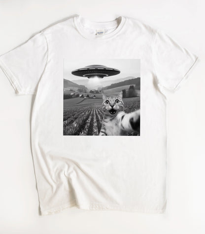 UFO Cool Cat Selfie Shirt