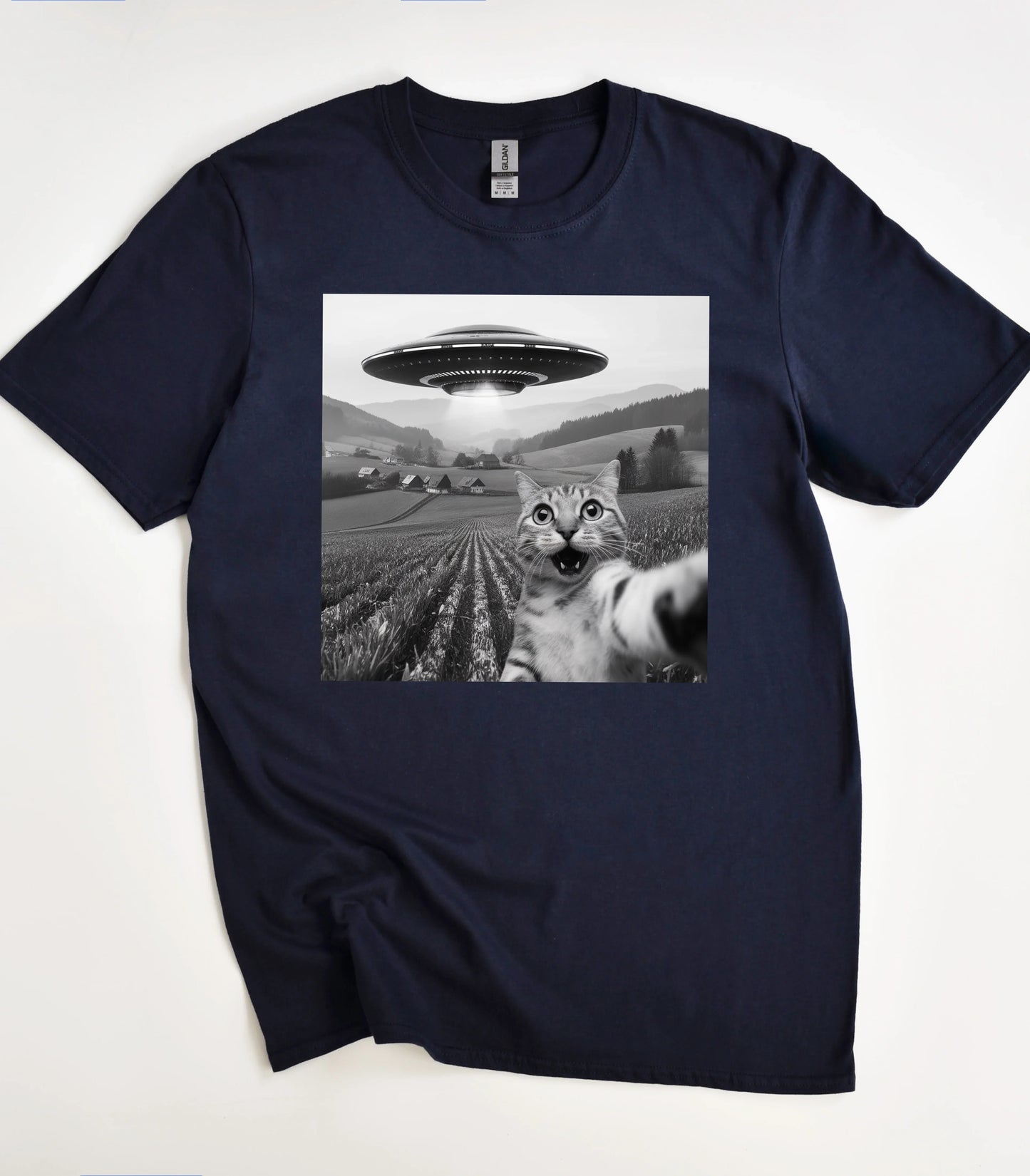UFO Cool Cat Selfie Shirt
