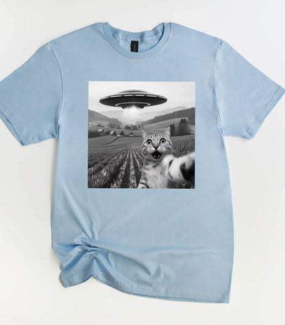 UFO Cool Cat Selfie Shirt