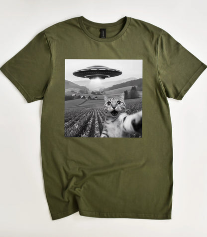 UFO Cool Cat Selfie Shirt