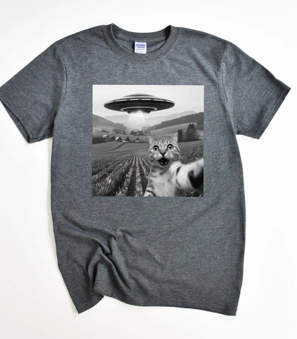 UFO Cool Cat Selfie Shirt