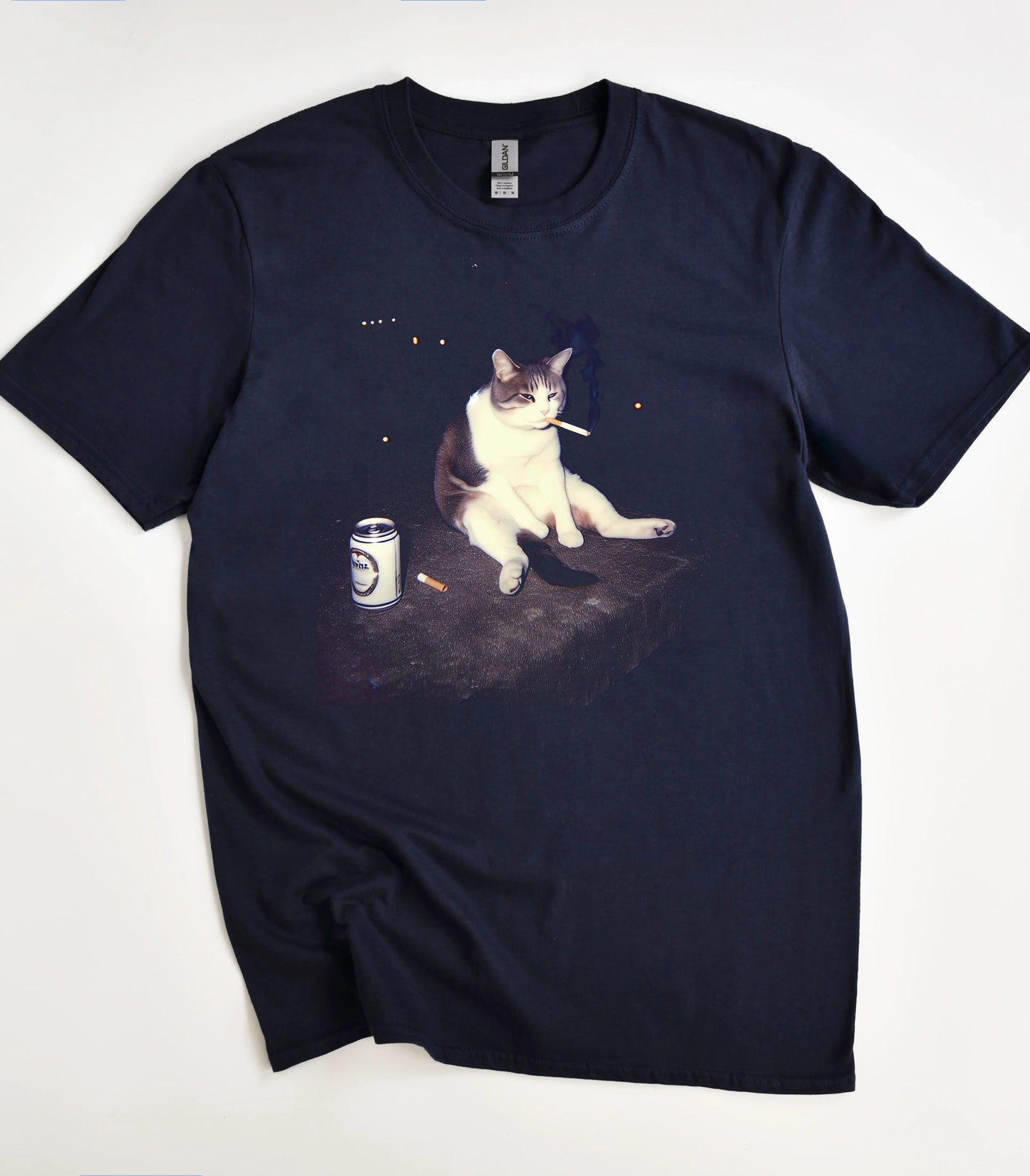 Funny Smoking Cat Meme T-Shirt