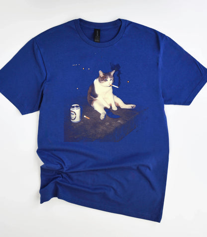 Funny Smoking Cat Meme T-Shirt