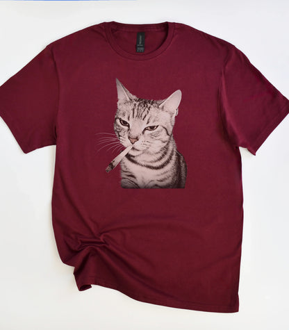 Cigarette Cat T-Shirt