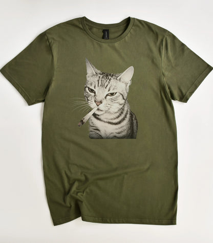 Cigarette Cat T-Shirt