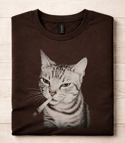 Cigarette Cat T-Shirt