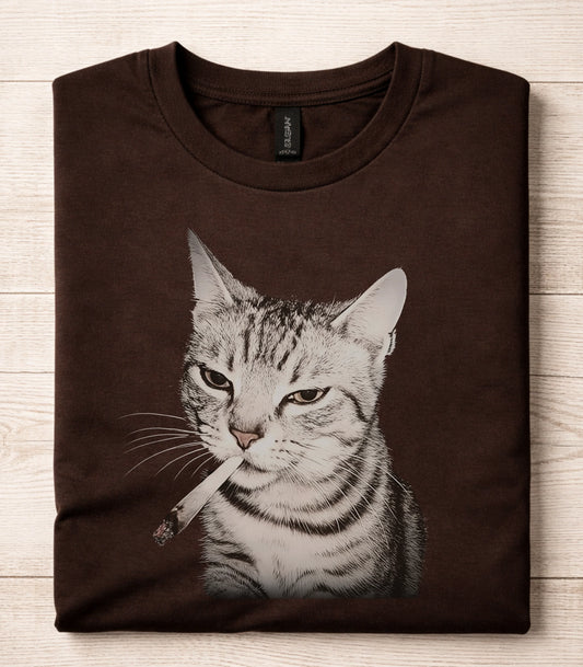 Cigarette Cat T-Shirt