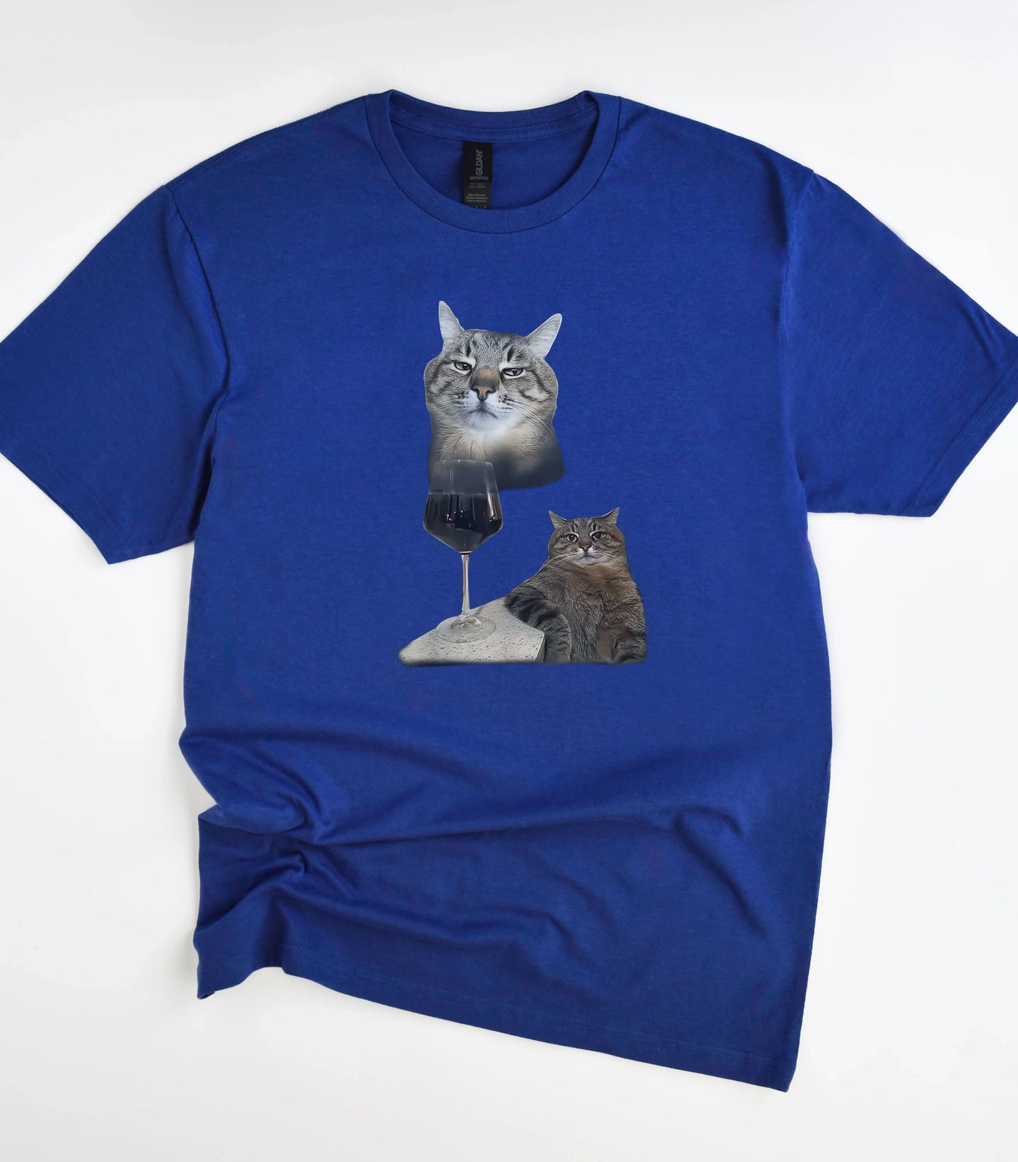 Drinking Wine Cat T-Shirt