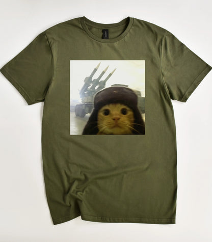 Funny Army Cat T-Shirt