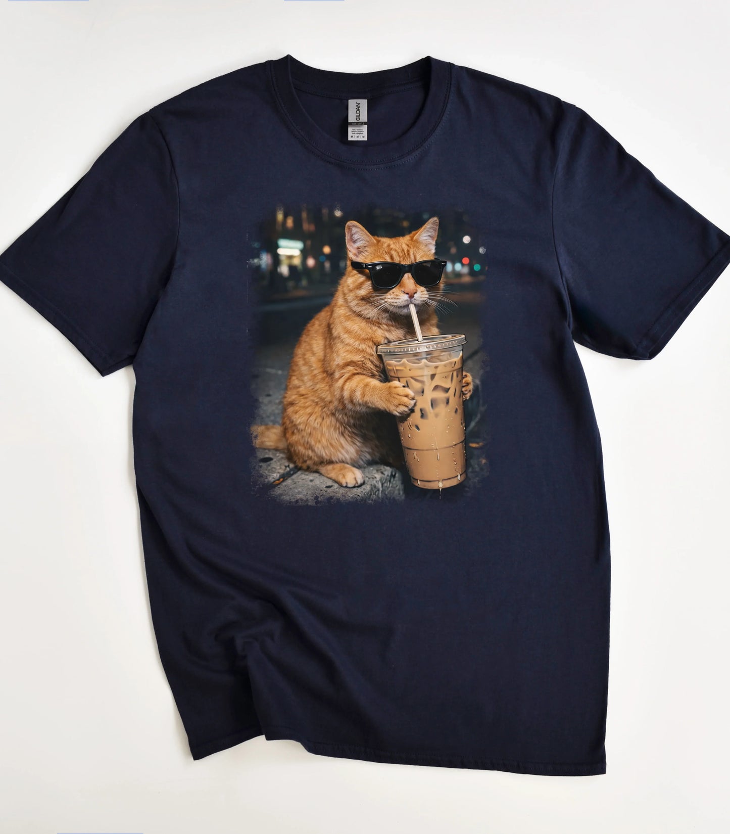 Iced Coffee Cat T-Shirt