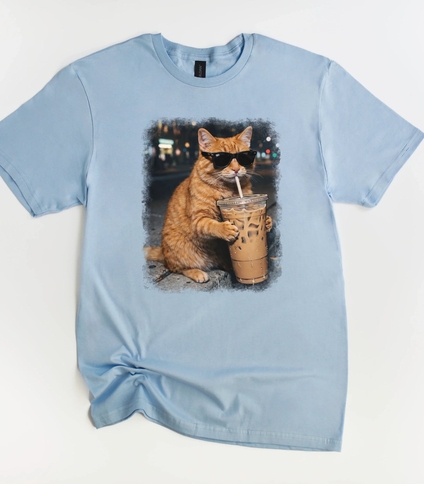 Iced Coffee Cat T-Shirt