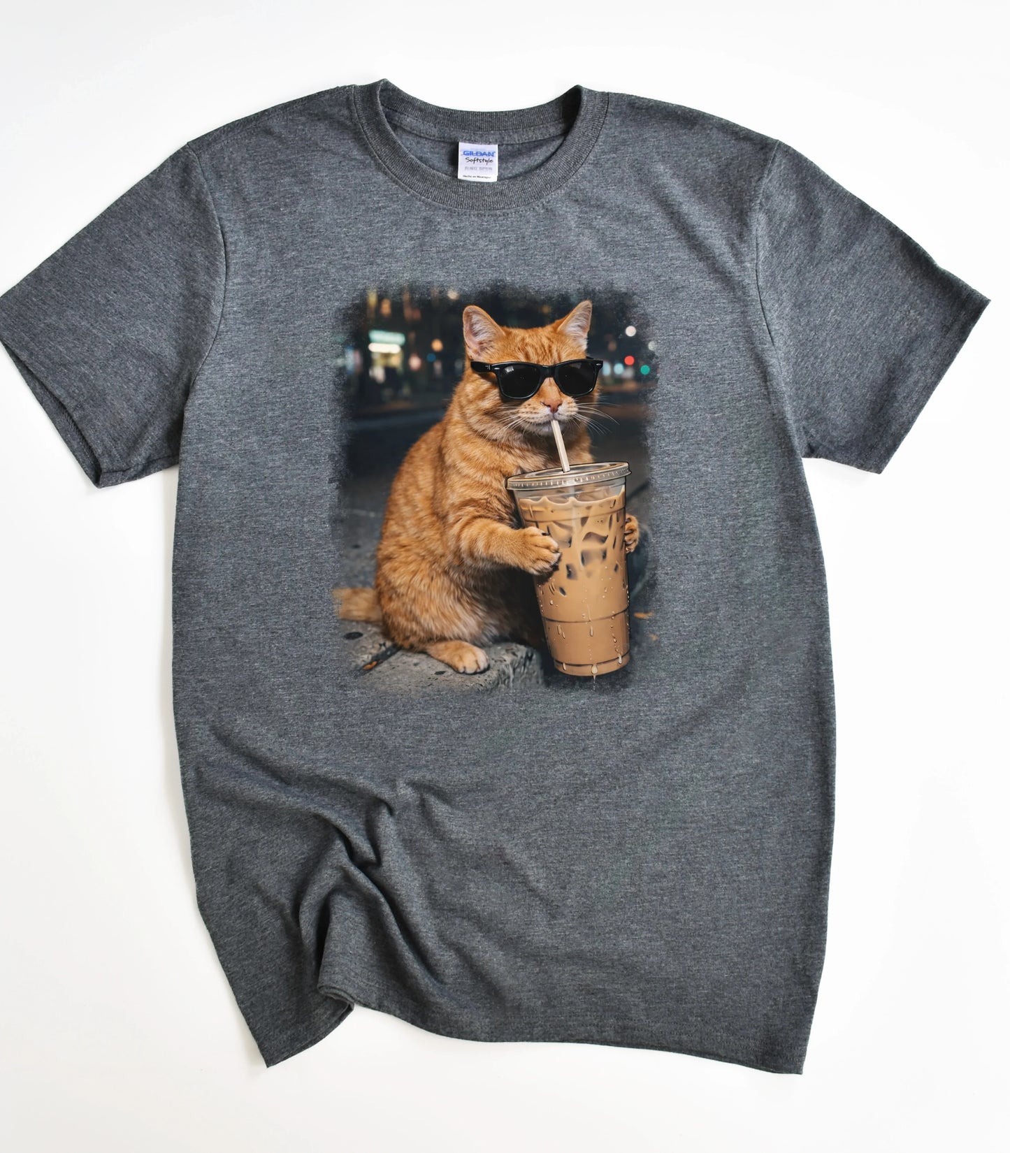 Iced Coffee Cat T-Shirt