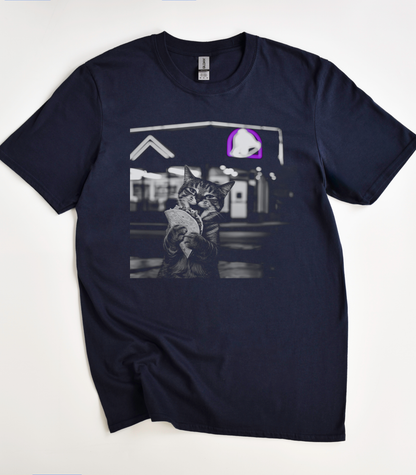 Vintage Cat Eating Taco T-Shirt