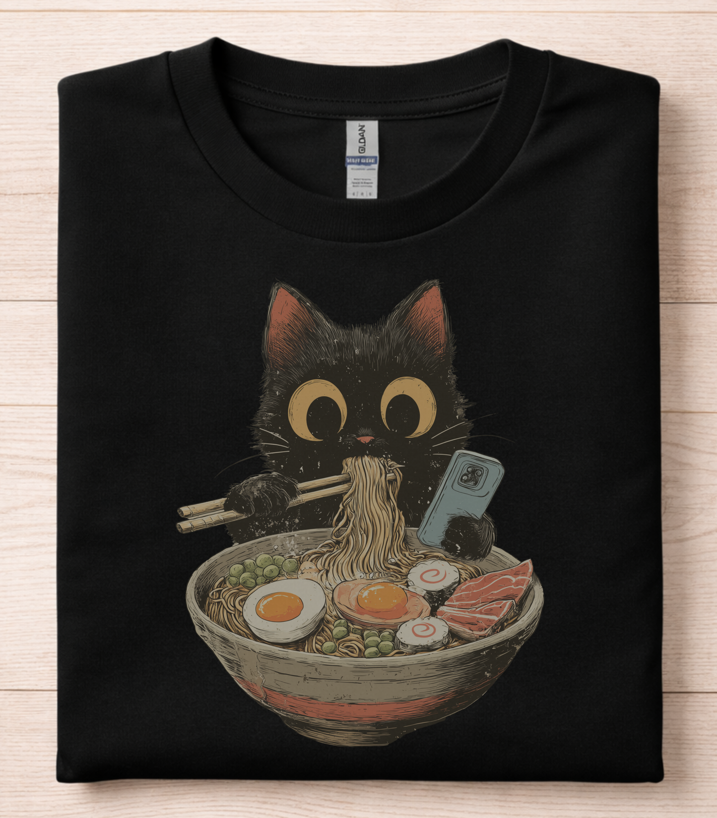 Cute Cat Ramen T-Shirt