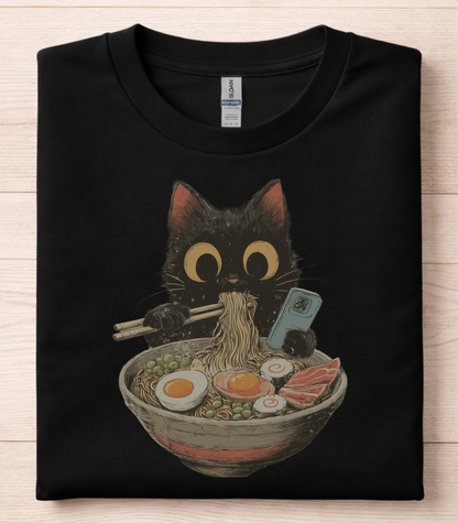 Cute Cat Ramen T-Shirt