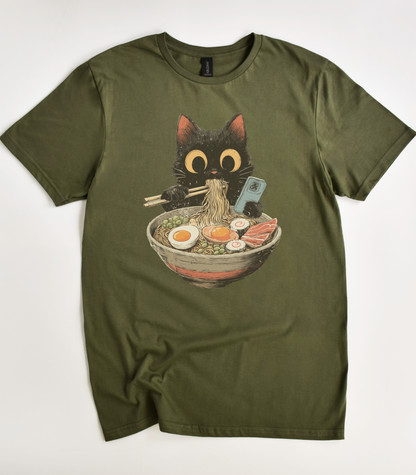Cute Cat Ramen T-Shirt
