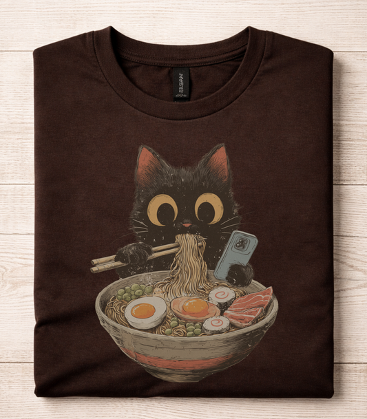 Cute Cat Ramen T-Shirt