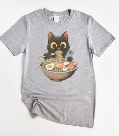 Cute Cat Ramen T-Shirt