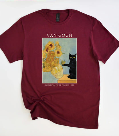Van Gogh Cat T-Shirt