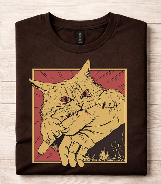 Vintage Cat Bite T-Shirt