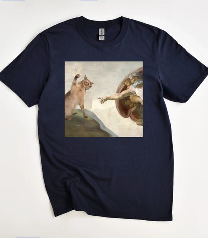 God Created Cats Funny T-Shirt
