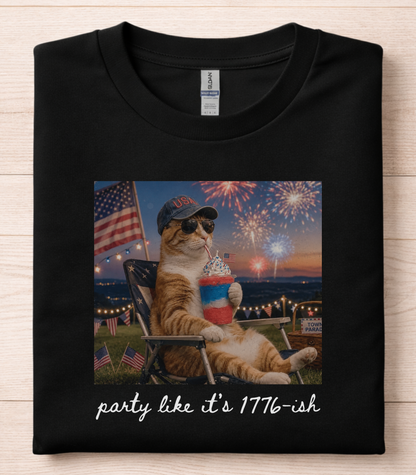 Funny Fourth Of July Cat T-Shirt