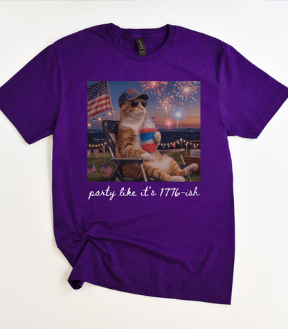Funny Fourth Of July Cat T-Shirt