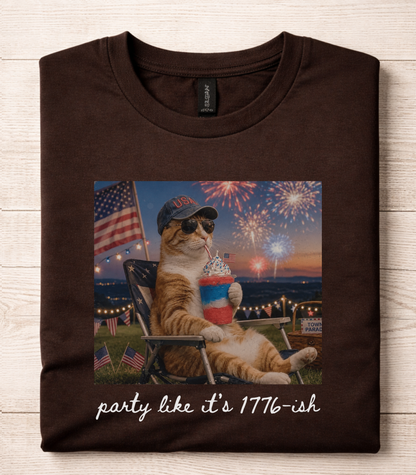 Funny Fourth Of July Cat T-Shirt