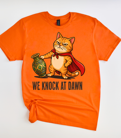We Knock At Dawn Cat T-Shirt