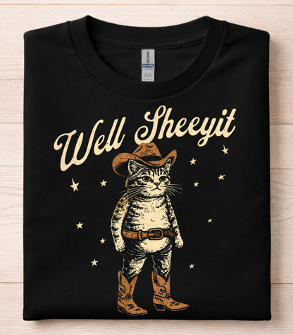 Well Sheeyit Cat T-Shirt