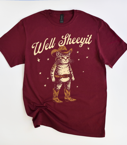Well Sheeyit Cat T-Shirt