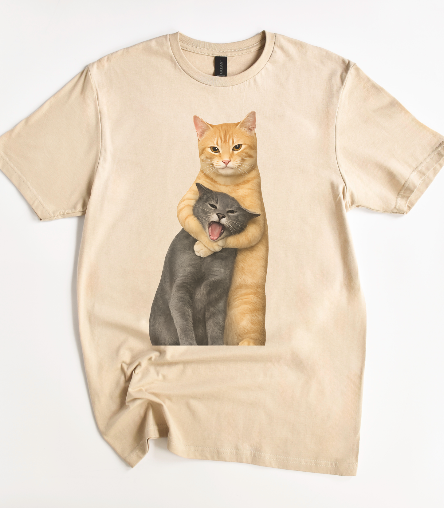 Funny Hugging Cats T-Shirt
