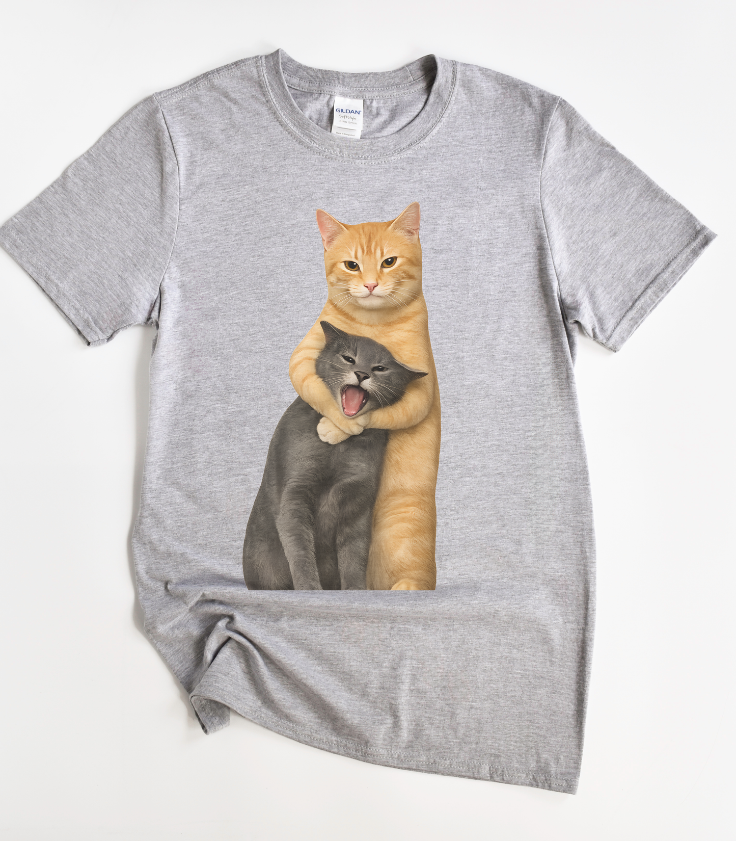 Funny Hugging Cats T-Shirt