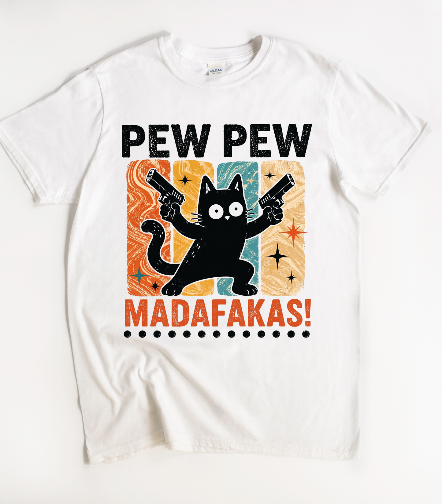 Pew Pew Madafakas Cat T-Shirt