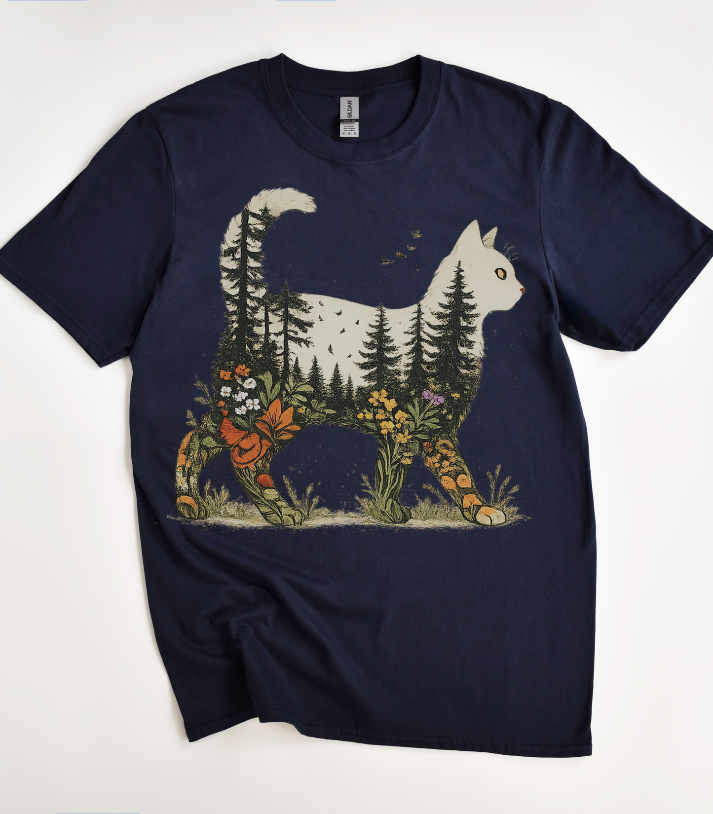 Boho Forest Cat T-Shirt