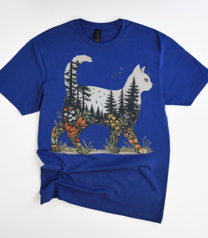 Boho Forest Cat T-Shirt