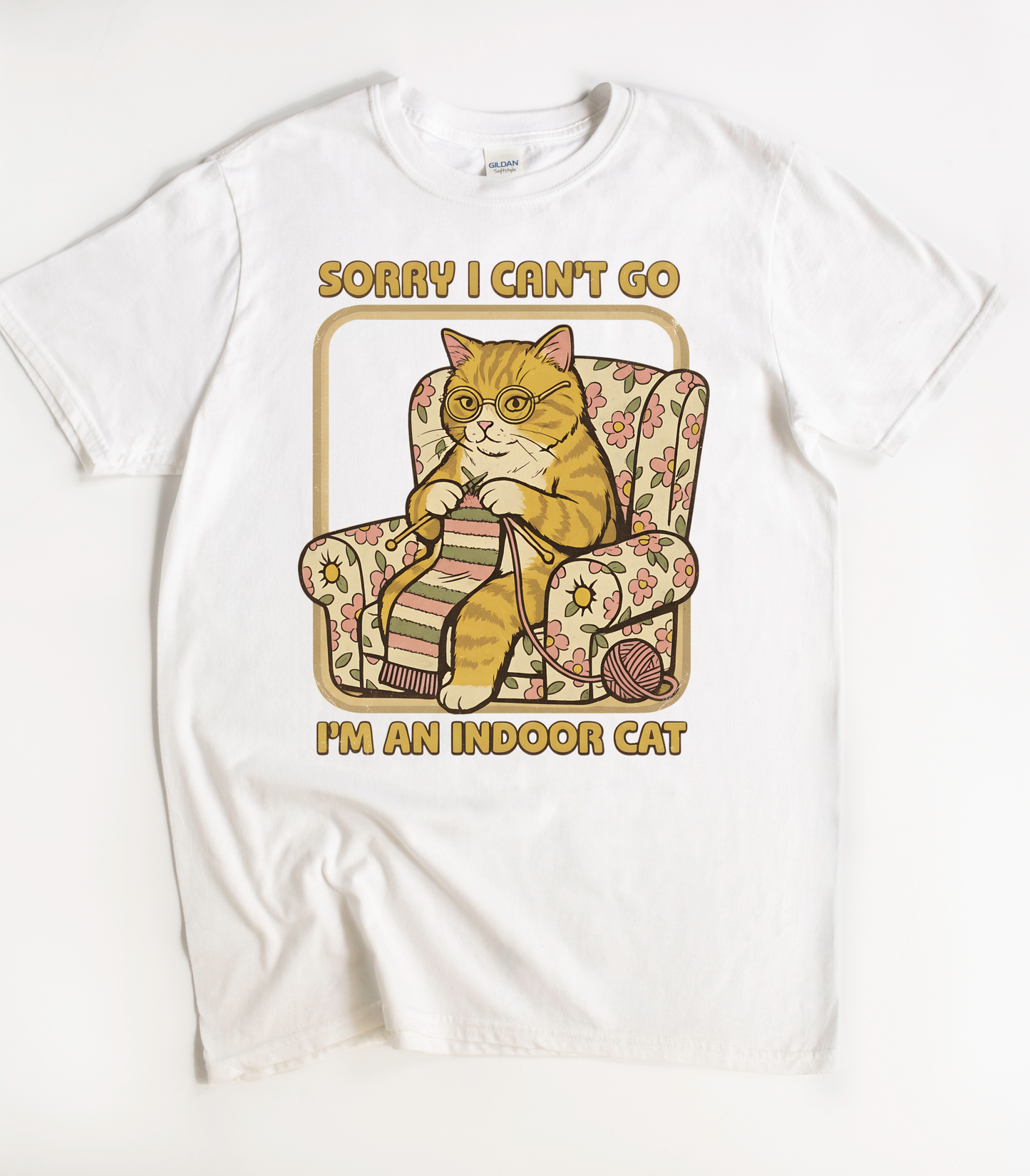 Sorry I Can't Go I'm An Indoor Cat T-Shirt