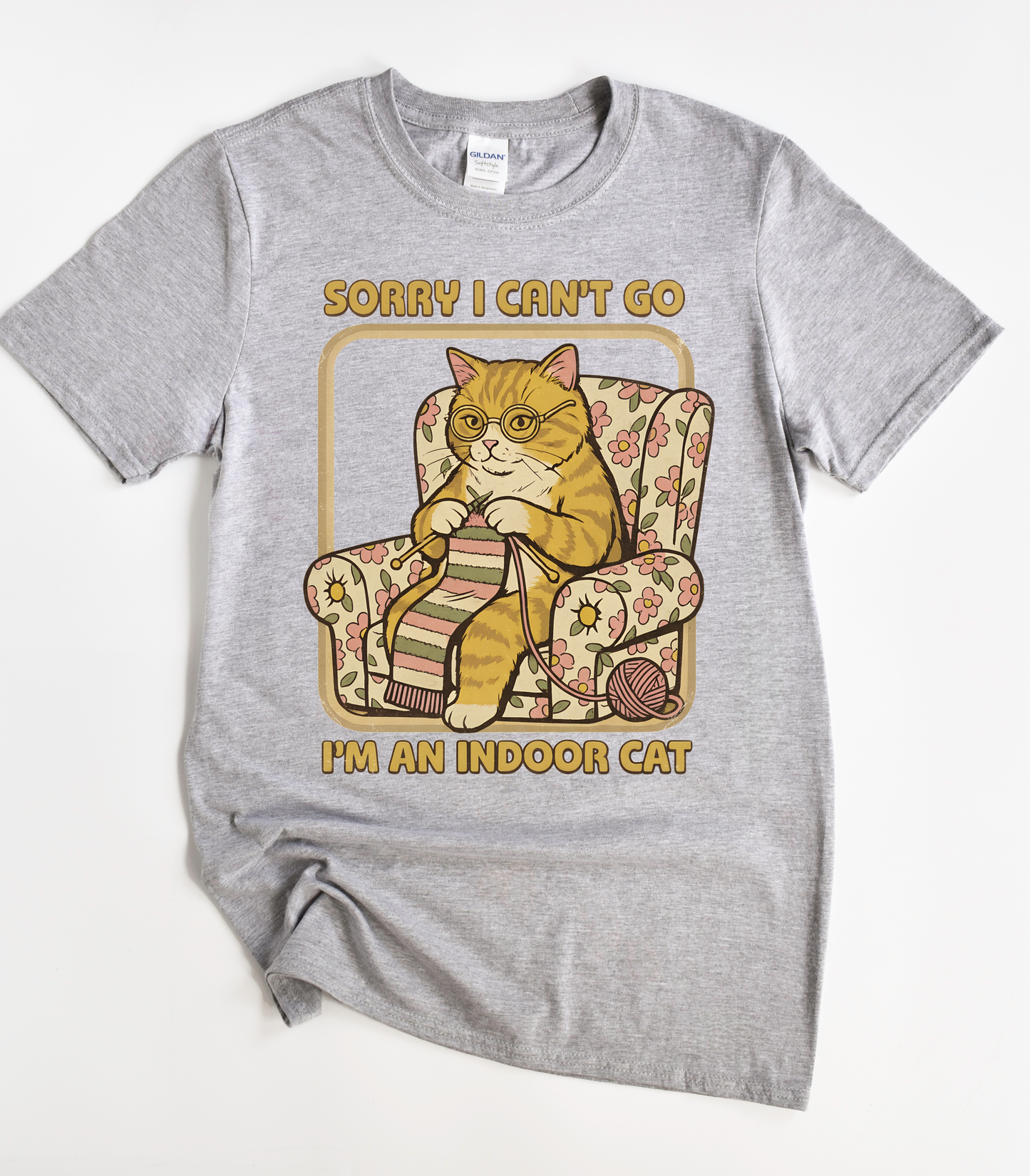 Sorry I Can't Go I'm An Indoor Cat T-Shirt